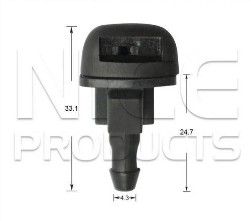2x Windscreen Wiper Nozzle SprayerJet for Kia Sorento UM | 06/15 - 06/20