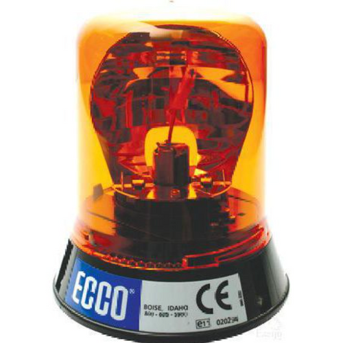 Amber Beacon Halogen 12-24v Permanent Mount - Revolving Beacon 178 x 153mm