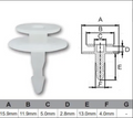 AF450-100 Trim Fasteners – Bag of 100