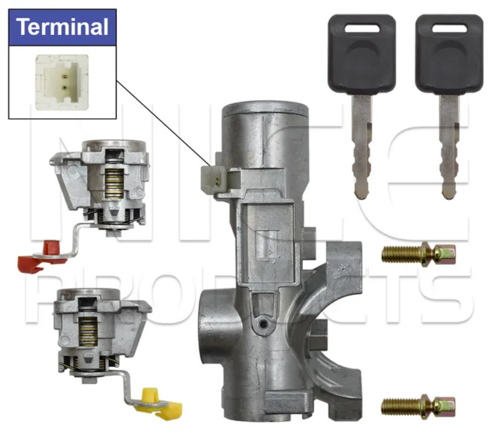 Ignition Barrel & Door Lock Set for Nissan Navara D40 Thailand Built (03/08 –...