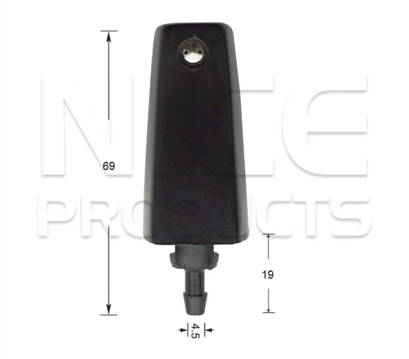 2x Windscreen Wiper Nozzle Jet for Toyota Coaster HZB50 12V&24V | 01/93 - 07/98