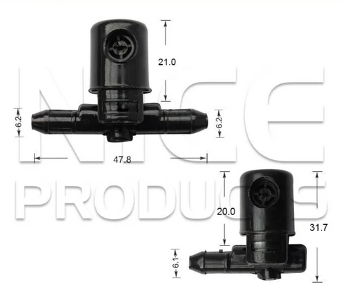 2x Windscreen Wiper Nozzle SprayerJet for Holden Astra PJ | 02/14 - 06/16