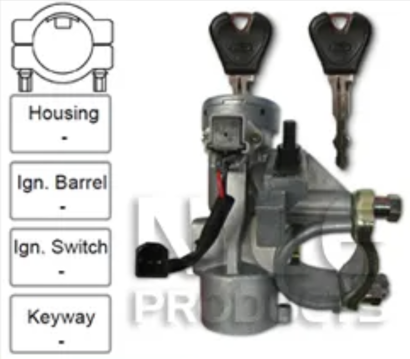 Ignition Lock for Ford Festiva WB II & III / WD-WF (with airbag)