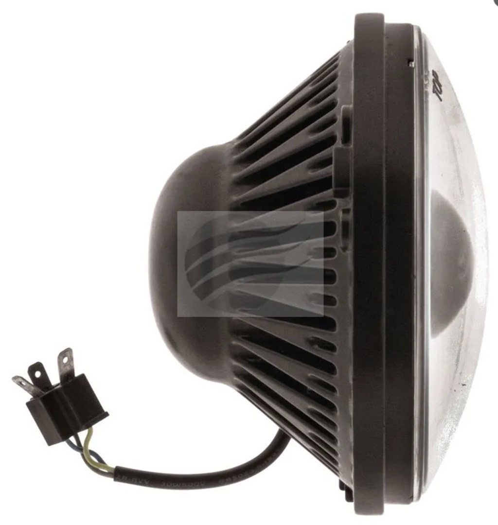 7 Inch Headlight 9-36V High or Low Beam Black Face 7 LEDs - 65 Watt