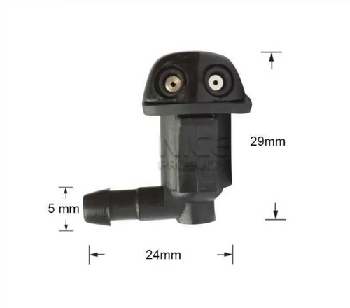 2x Windscreen Wiper Nozzle SprayerJet for Honda CRX | 1992 - 1998