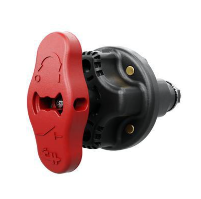 Red Handle Battery Master Switch With Lockout Tag - Cole Hersee- 300 Amp - DPST