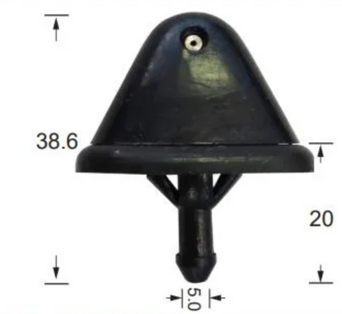 2x Windscreen Wiper Nozzle SprayerJet for Mazda MPV | 1996 - 1998