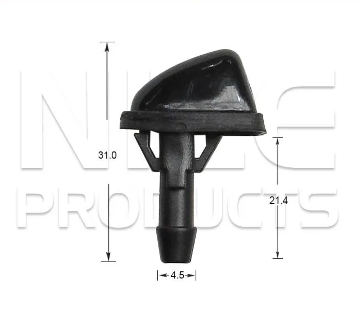 2x Windscreen Wiper Nozzle SprayerJet for Ford Falcon XC-XD-XE-XF | 02/76-01/88