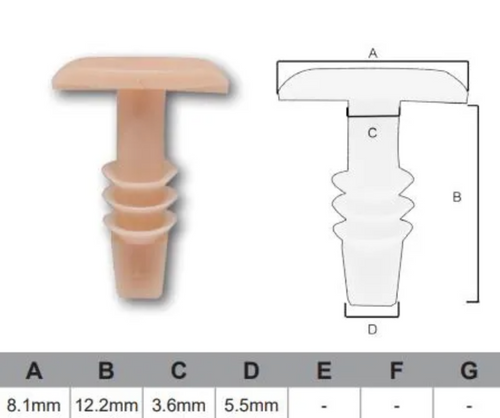 AF388-100 Trim Fasteners – Bag of 100