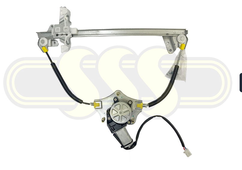 Door Window Regulator Left Hand Front Square Plug Type Electric With Motor