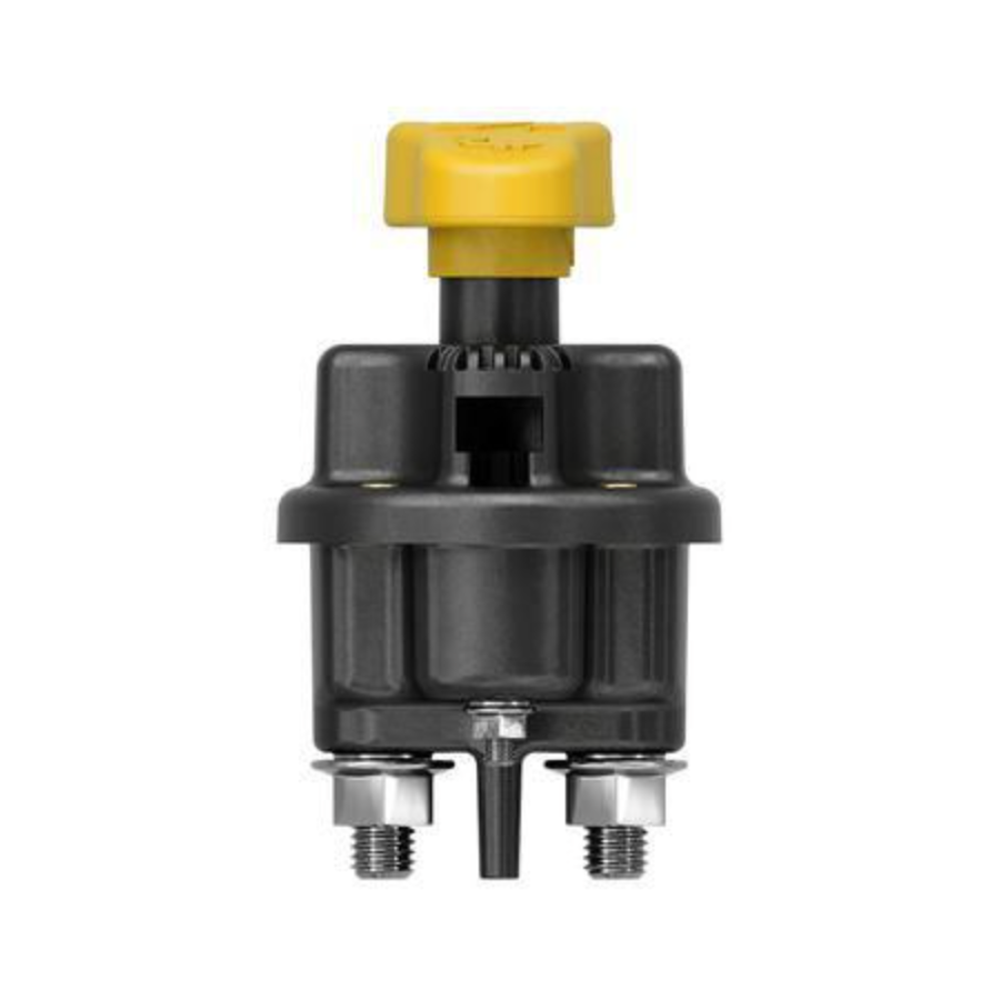 Yellow Handle Battery Master Switch With Lockout Tag - Cole Hersee 300 Amp DPST