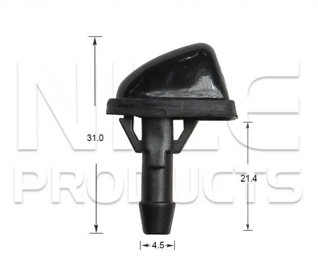 2x Windscreen Wiper Nozzle SprayerJet for Ford Fairlane NU | 08/98 - 09/03