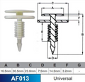 AF013-100 Trim Fasteners – Bag of 100
