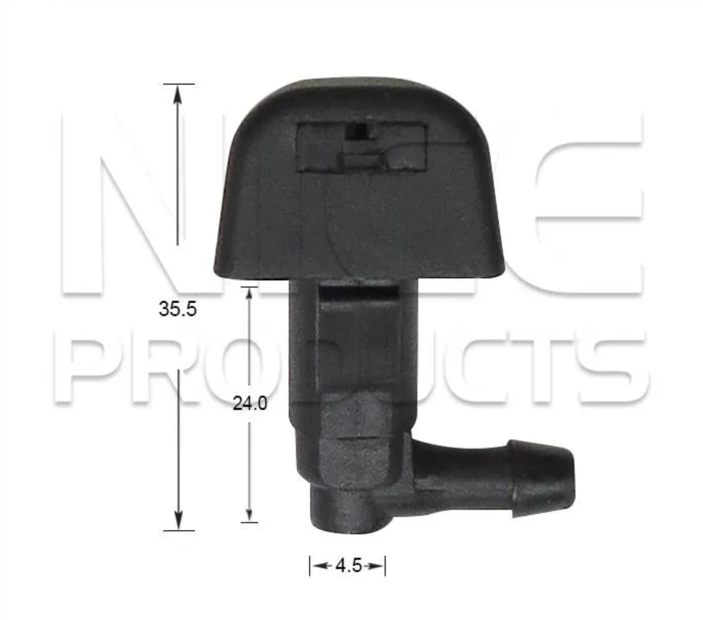 2x Windscreen Wiper Nozzle SprayerJet for Ford Ranger PK & PKII | 2011 - 05/22