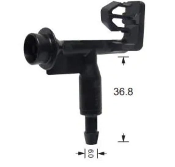 2x Windscreen Wiper Nozzle SprayerJet for Honda Jazz GE | 2014 - 2017
