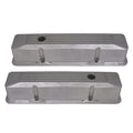 TFI Racing Valve Covers Tall Small Block Chev V8 Ball Milled Alum Recessed Style