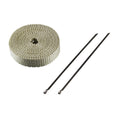 Heat Shield Exhaust Wrap 25mm(1") x 7.5mt(10ft) with 2 Lock Ties Rated 650⁰C
