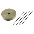 Heat Shield Exhaust Wrap 25mm(1") x 15mt(50ft) with 4 Lock Ties Rated 650⁰C