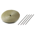 Heat Shield Exhaust Wrap 25mm(1") x 30mt(100ft) with 4 Lock Ties Rated 650⁰C