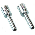 TFI Racing Door Lock Knobs Chrome Pistons Universal set of 2 Holden/Ford