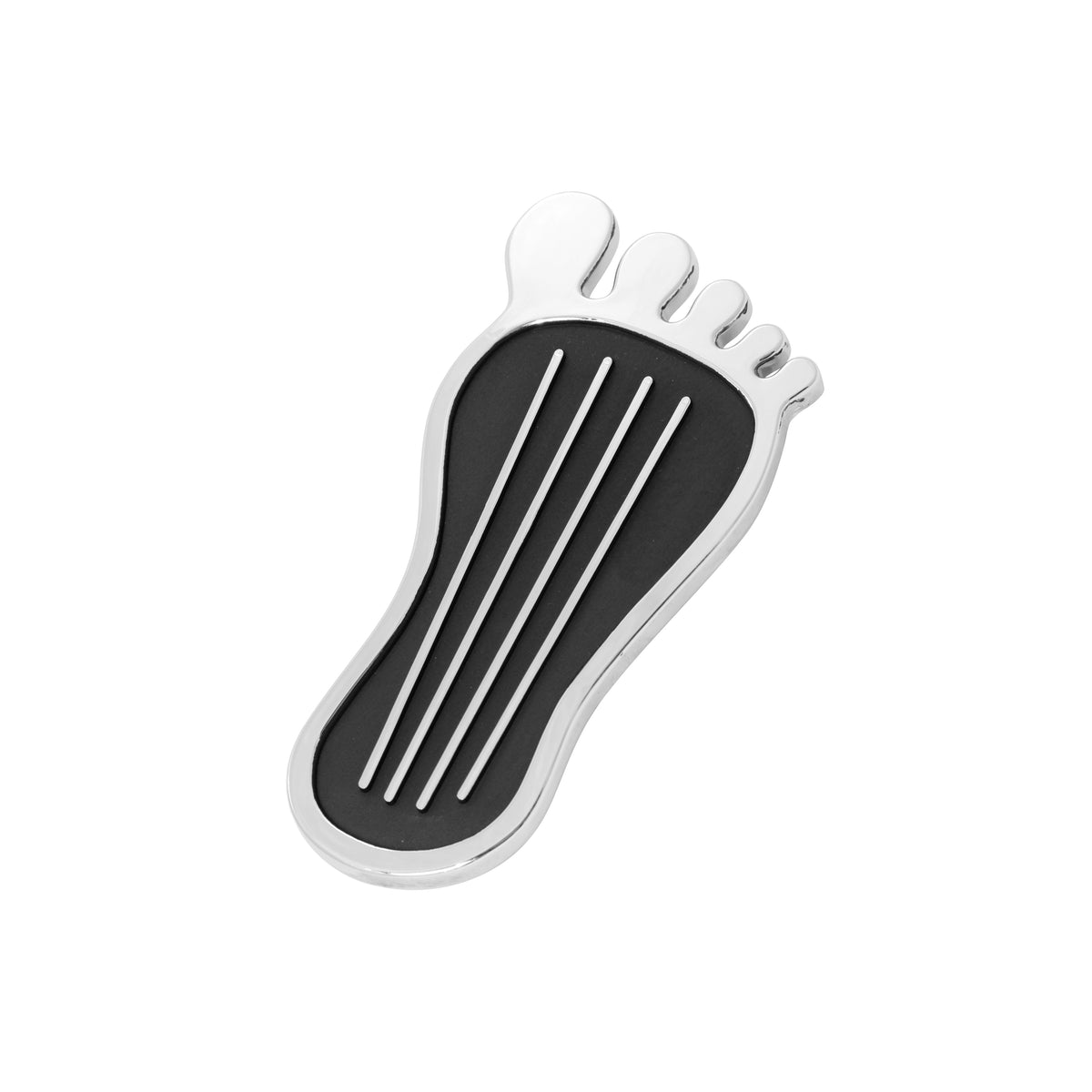 TFI Racing Accelerator Gas Pedal Barefoot Surfer Style Chrome with Black