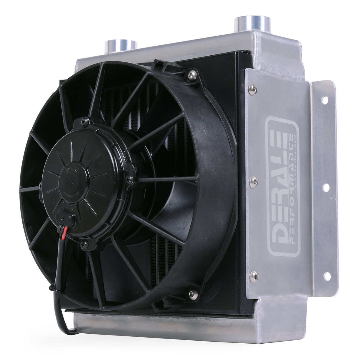 Derale Fluid Cooler 18 Row Hi-Flow Racing Remote with Single Fan, 7/8-14 UNF
