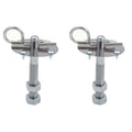 TFI Racing Hood Pin Kit Hairpin Type Chrome with 2 ea posts, scuff plates, etc