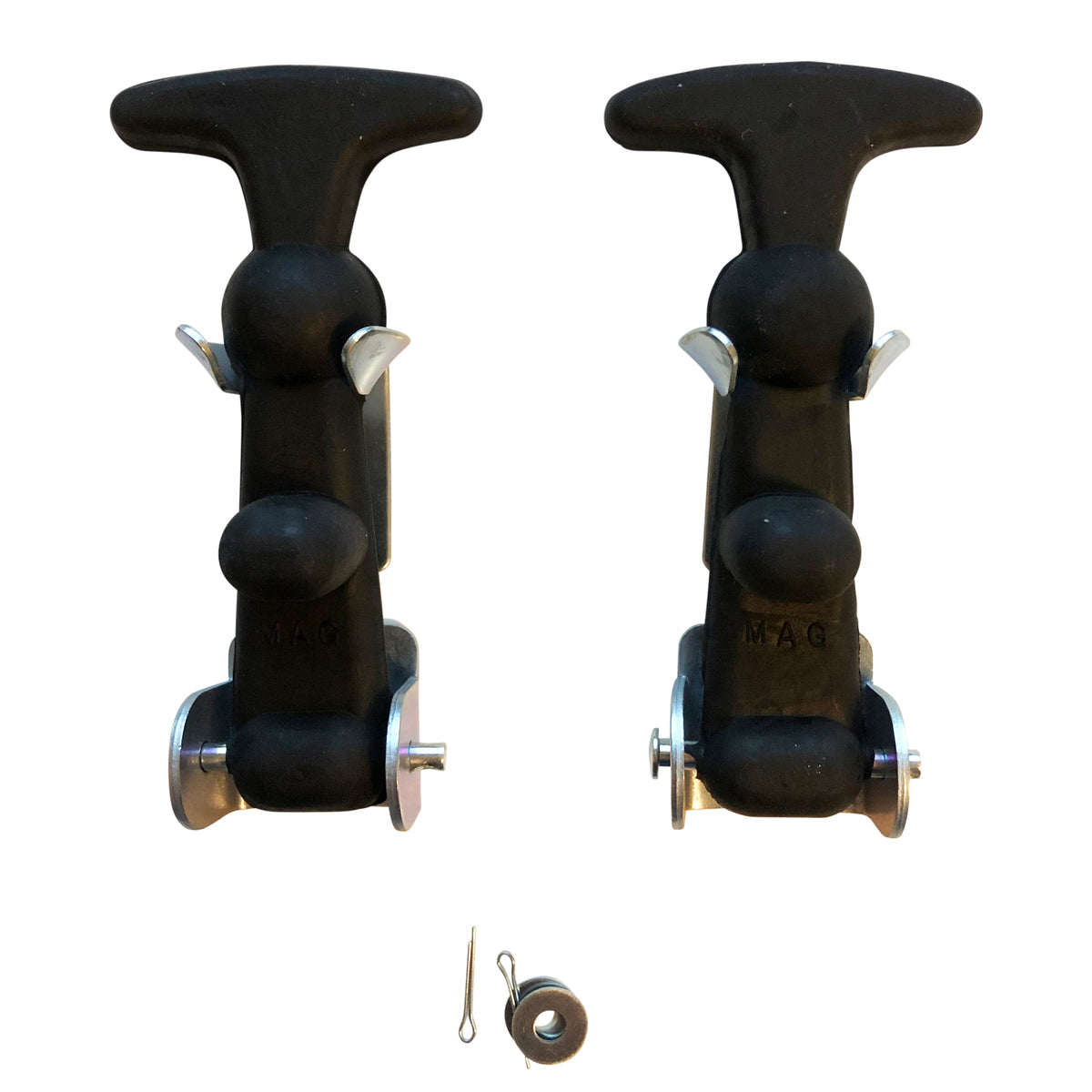 TFI Racing Bonnet Hook Kit Door Fastener Catch Pull Strap with brackets-Pair