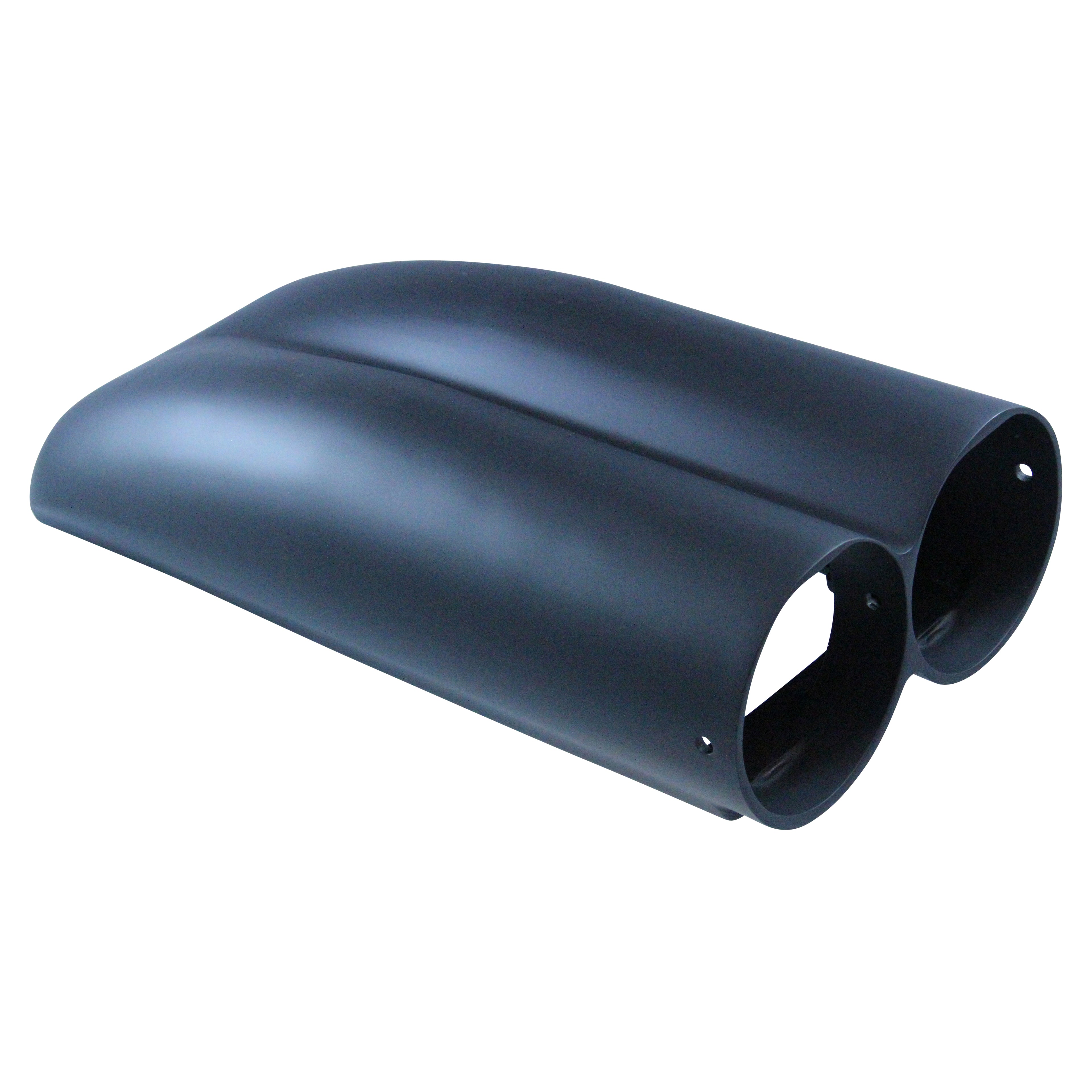 TFI Racing Scoop Shotgun Dual Smooth Black Alloy Hood Scoop 19.5" Long