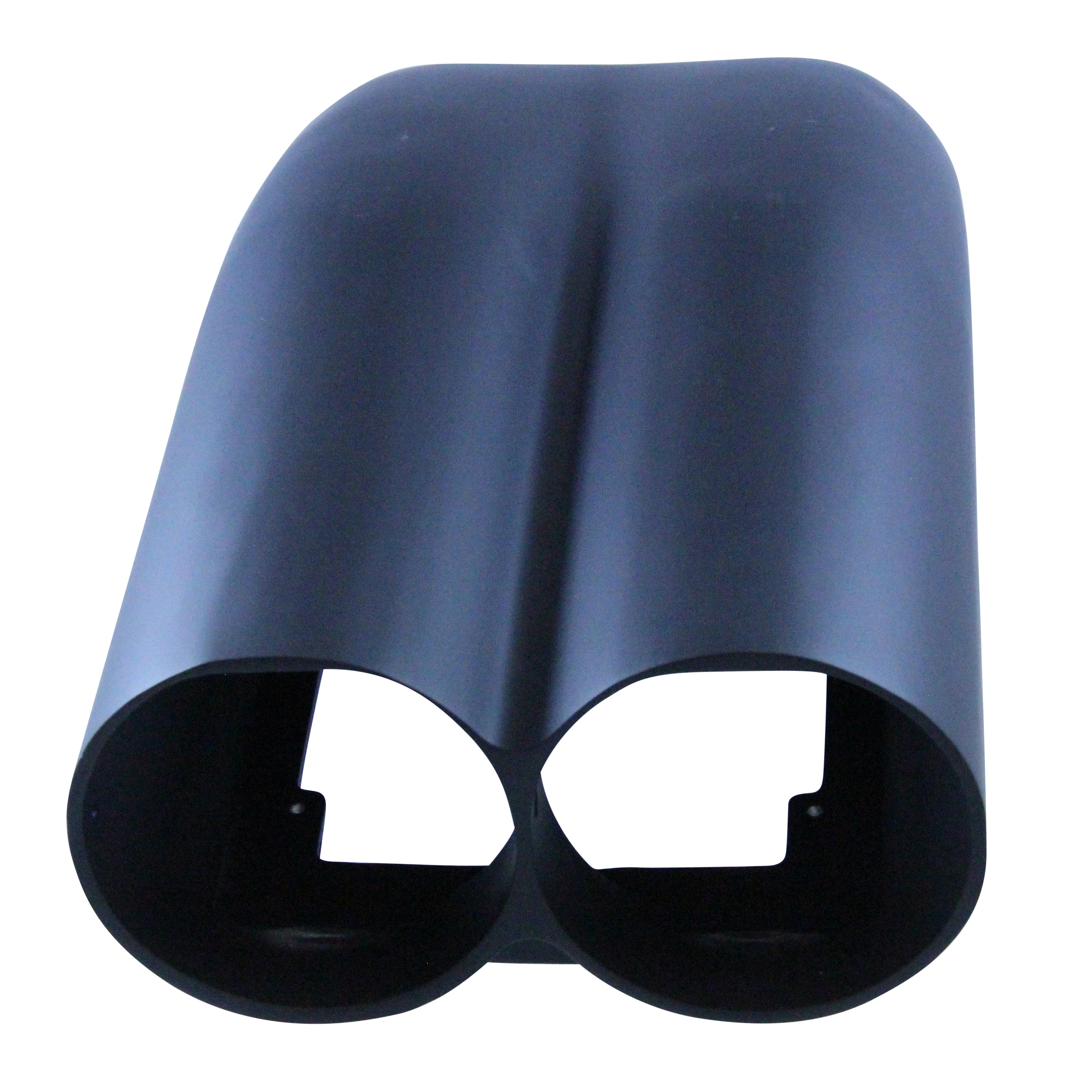 TFI Racing Scoop Shotgun Dual Smooth Black Alloy Hood Scoop 19.5" Long