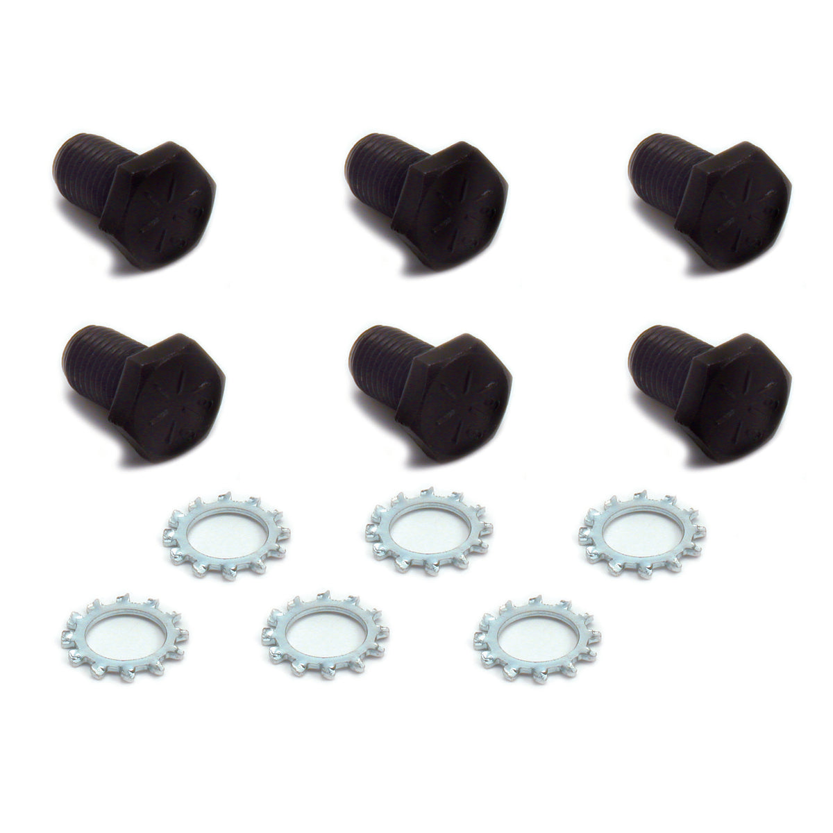 TFI Racing Chevrolet GM Flex Plate Grade 8 Bolts 7/16" x 11/16" Set 6 with Lock