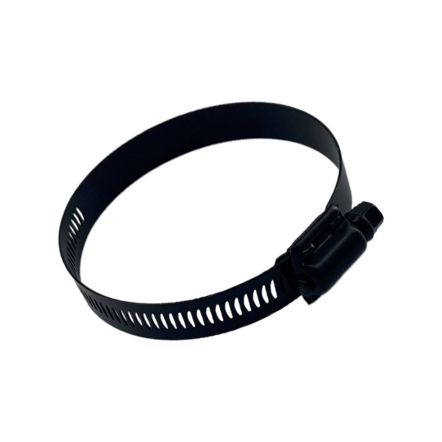 TFI Racing Single Stainless Steel Worm Gear 40-64mm Band Hose Clamp - Black