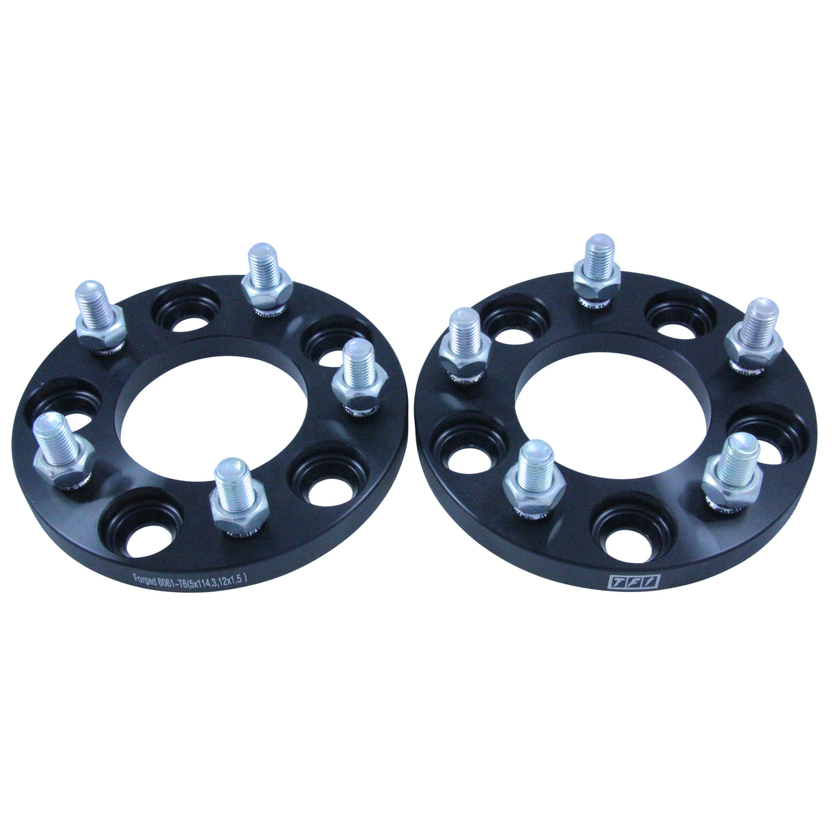 TFI Racing Bolt On Wheel Spacer Kit 15mm Thick Size 5x114.3PCD 12mmx1.5 Stud