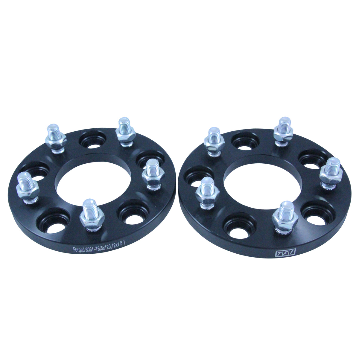 TFI Racing Bolt On Wheel Spacer Kit 15mm Thick Size 5x120PCD 12mmx1.5 Stud