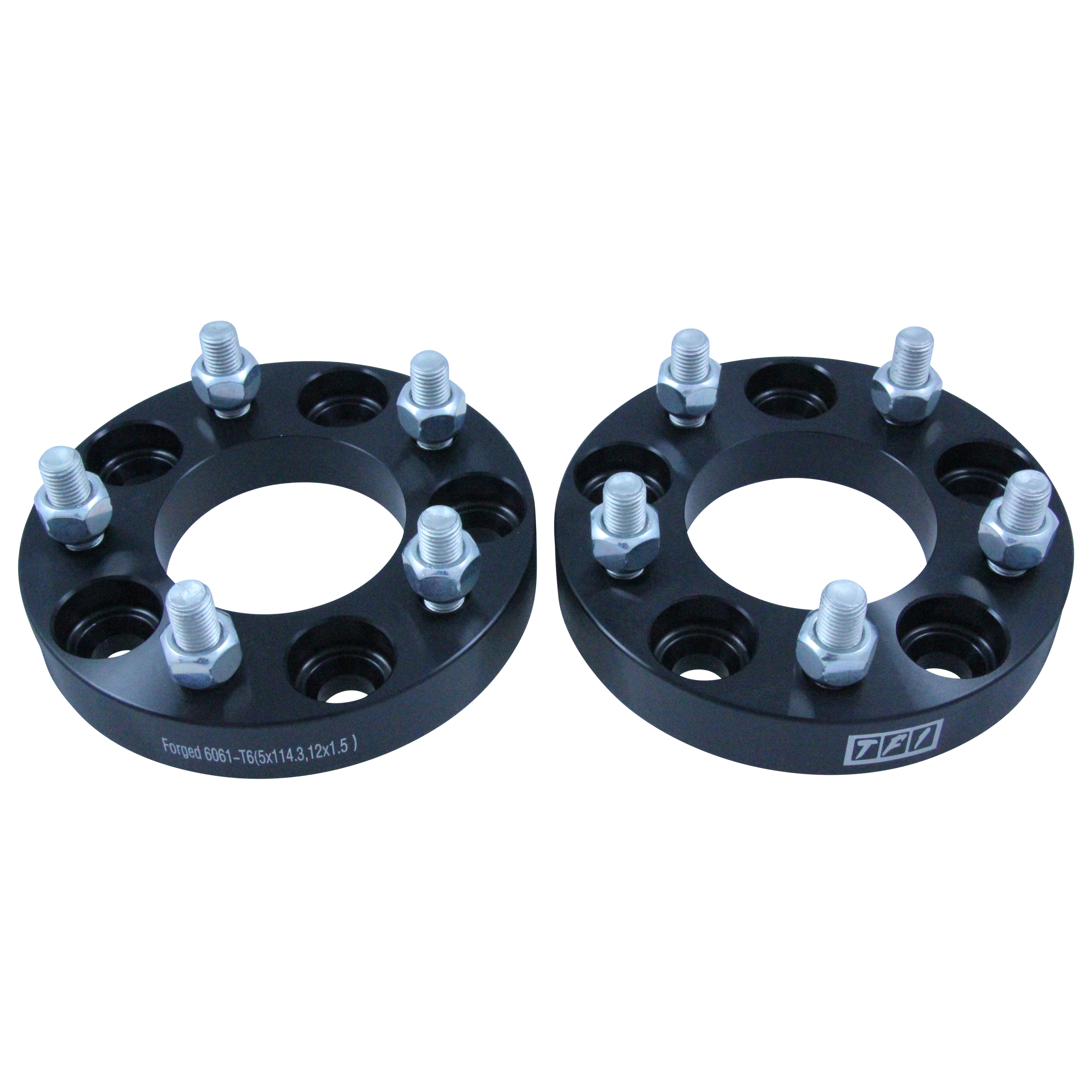 TFI Racing Bolt On Wheel Spacer Kit 25mm Thick Size 5x114.3PCD 12mmx1.5 Stud