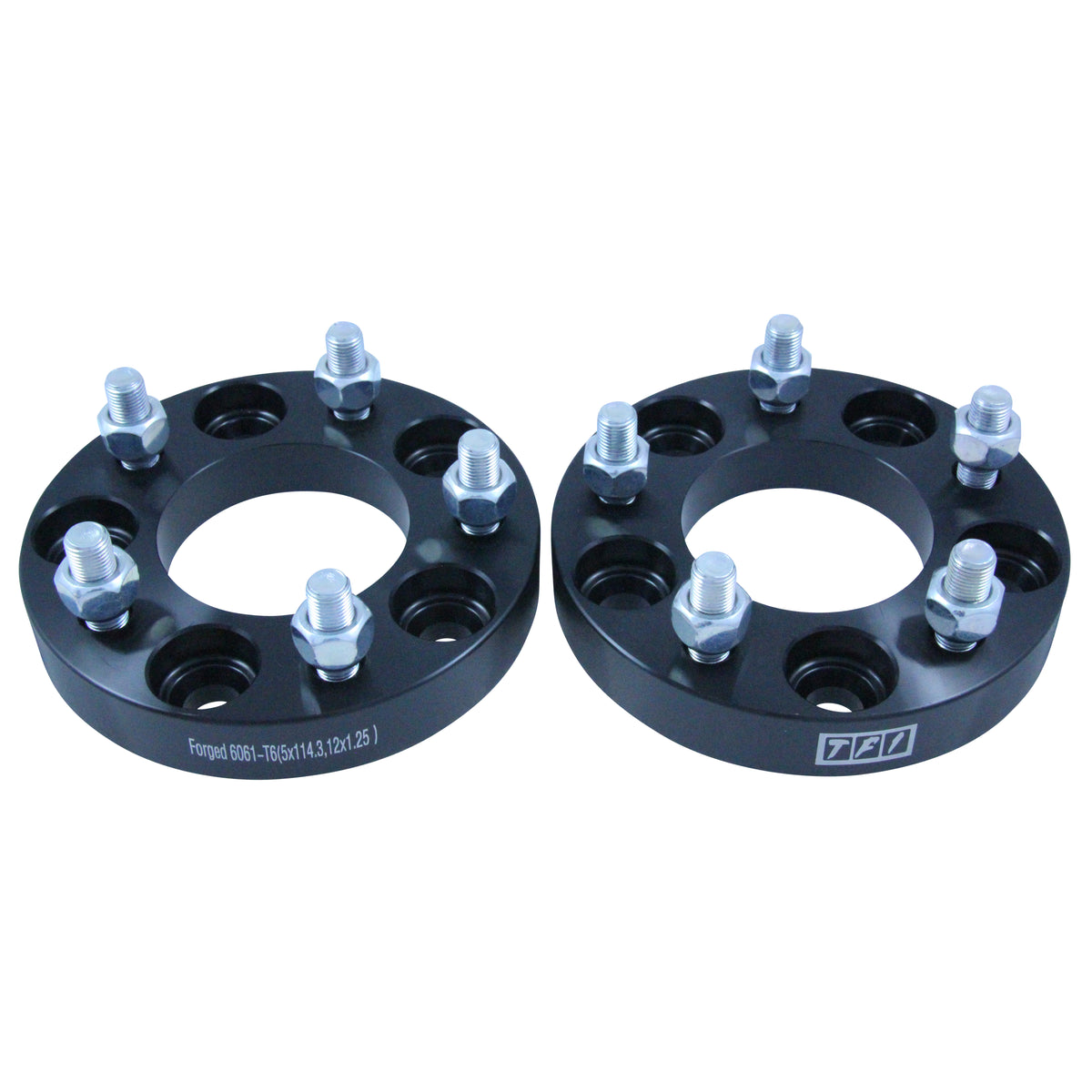 TFI Racing Bolt On Wheel Spacer Kit 25mm Thick Size 5x114.3PCD 12mmx1.25 Stud