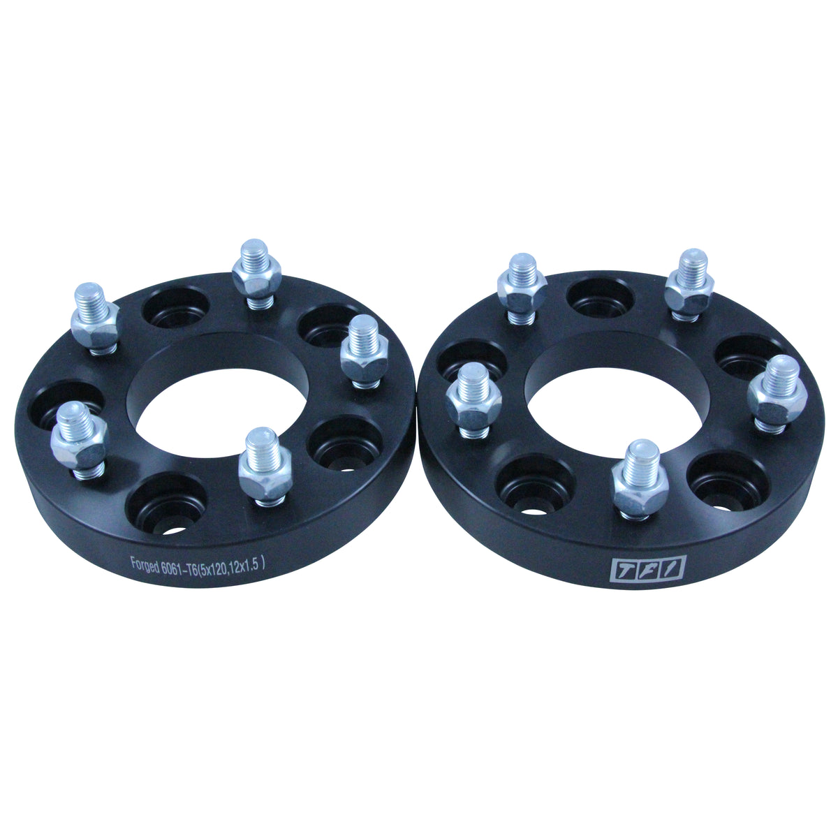 TFI Racing Bolt On Wheel Spacer Kit 25mm Thick Size 5x120PCD 12mmx1.5 Stud