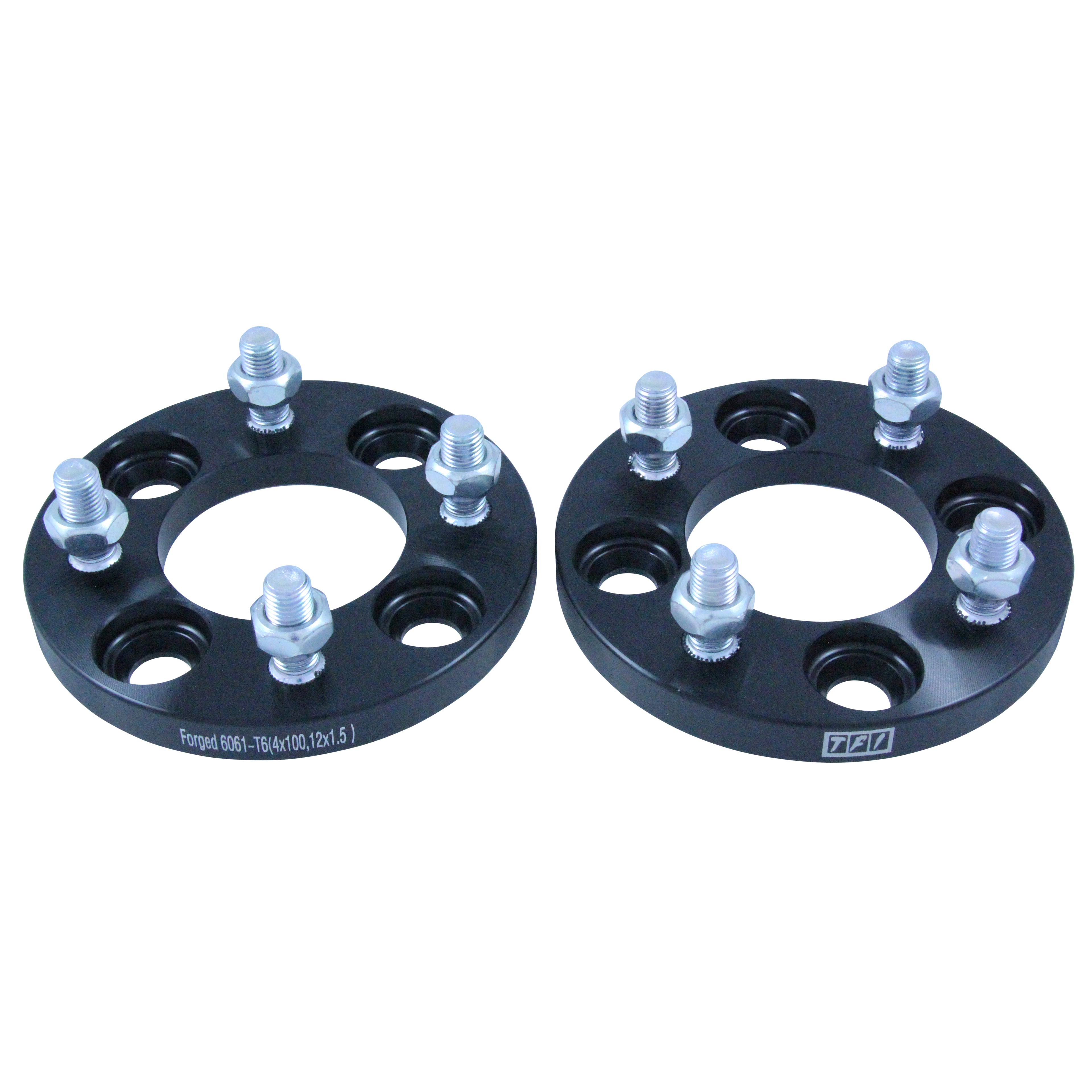 TFI Racing Bolt On Wheel Spacer Kit 15mm Thick Size 4x100PCD 12mmx1.5 Stud