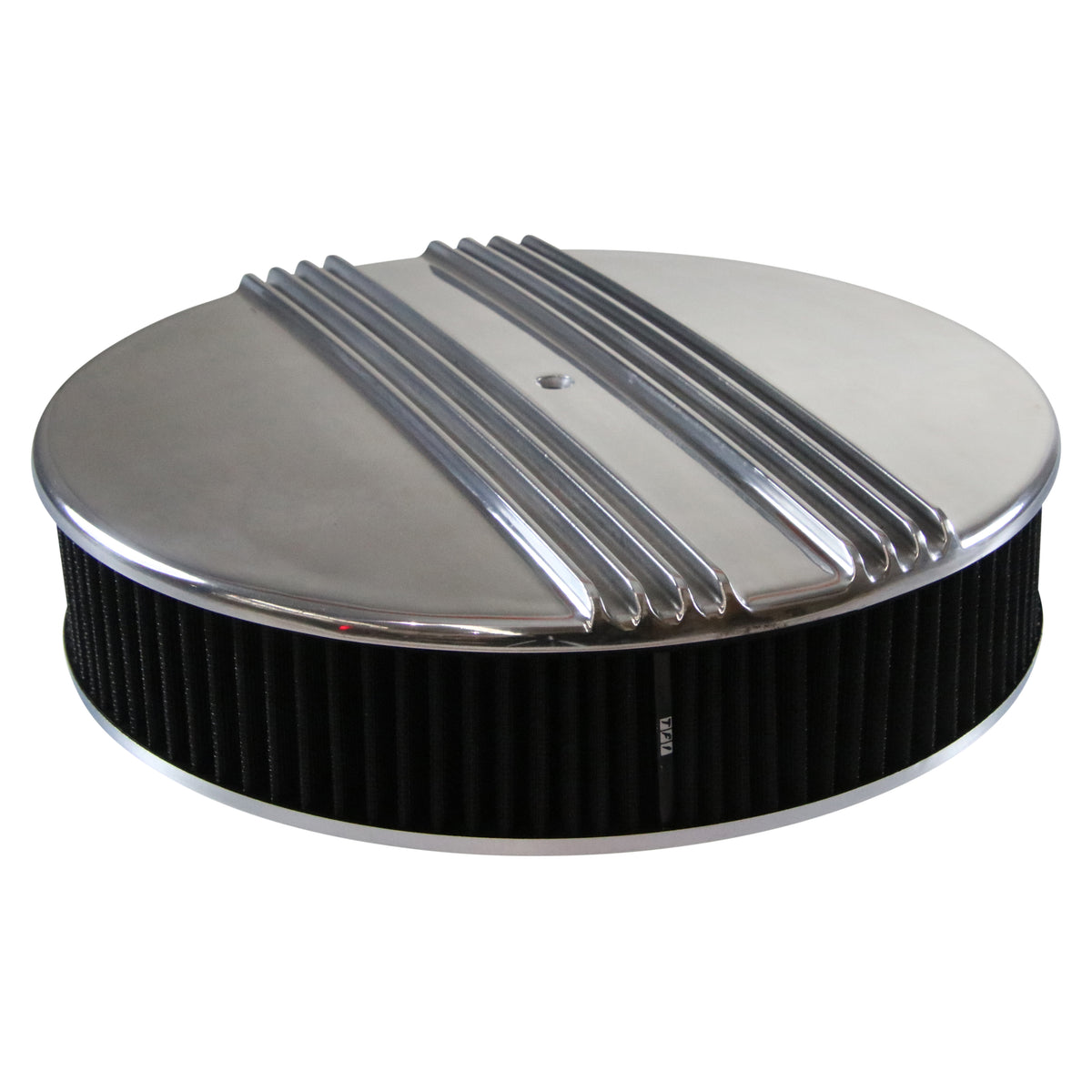 TFI Racing Dual Centre Finned Air Cleaner 14" x 3" Holley Edelbrock Filter