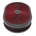 TFI Racing Oval Extraflow Edge Air Cleaner 12"x 2" Holley Edelbrock Quadrajet