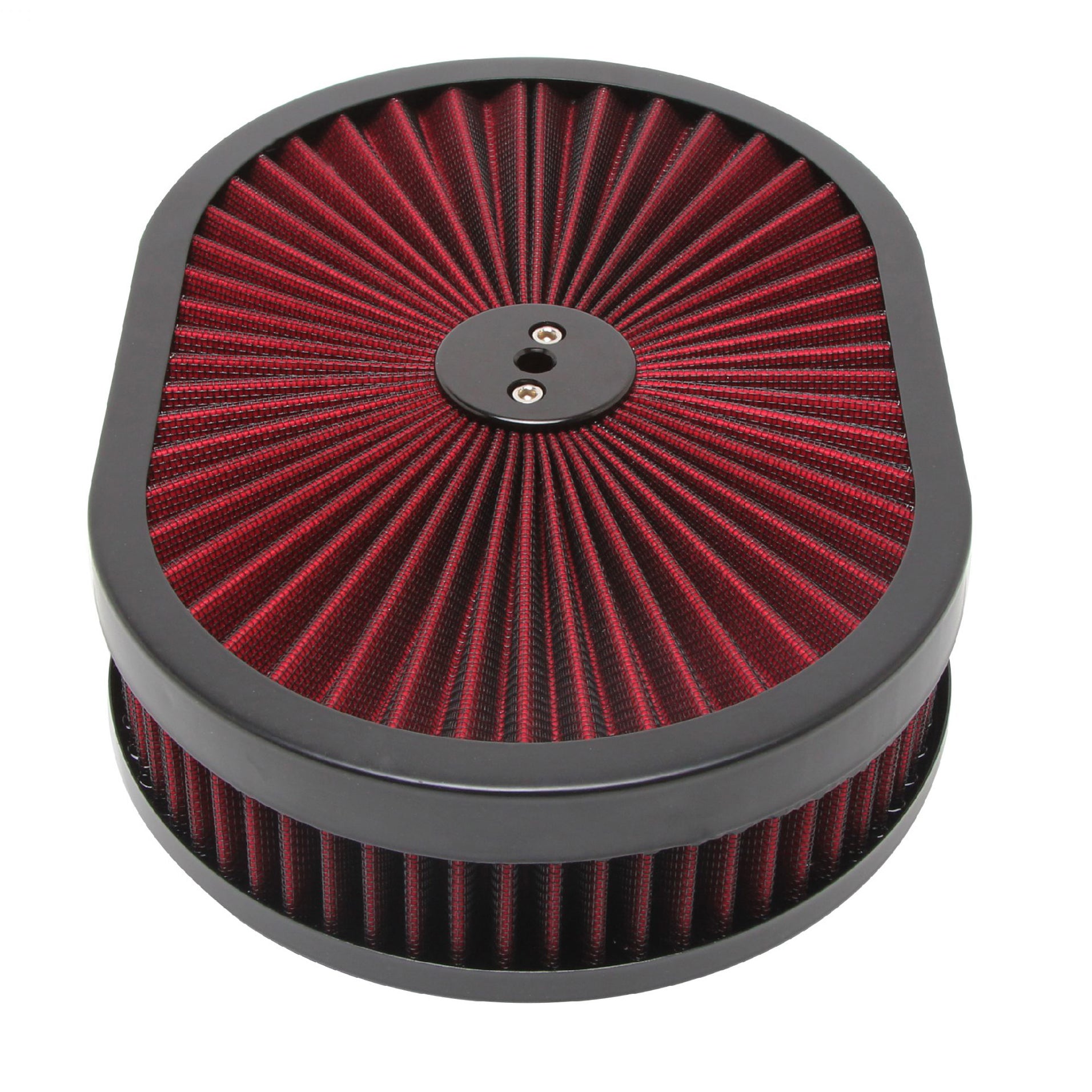 TFI Racing Oval Extraflow Edge Air Cleaner 12"x 2" Holley Edelbrock Quadrajet