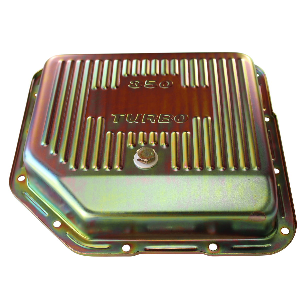 TFI Racing Transmission Pan GM Turbo 350 Finned 2" Standard OEM Depth