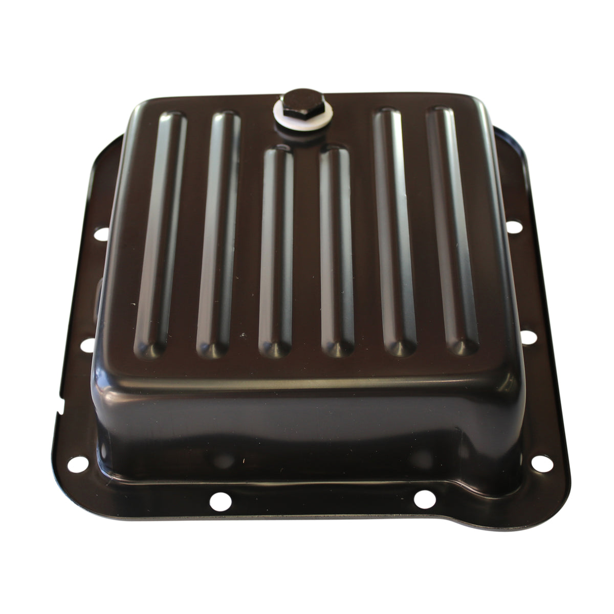 TFI Racing Transmission Pan Ford C4 OEM 2-3/8" Depth Steel Finned Case Fill