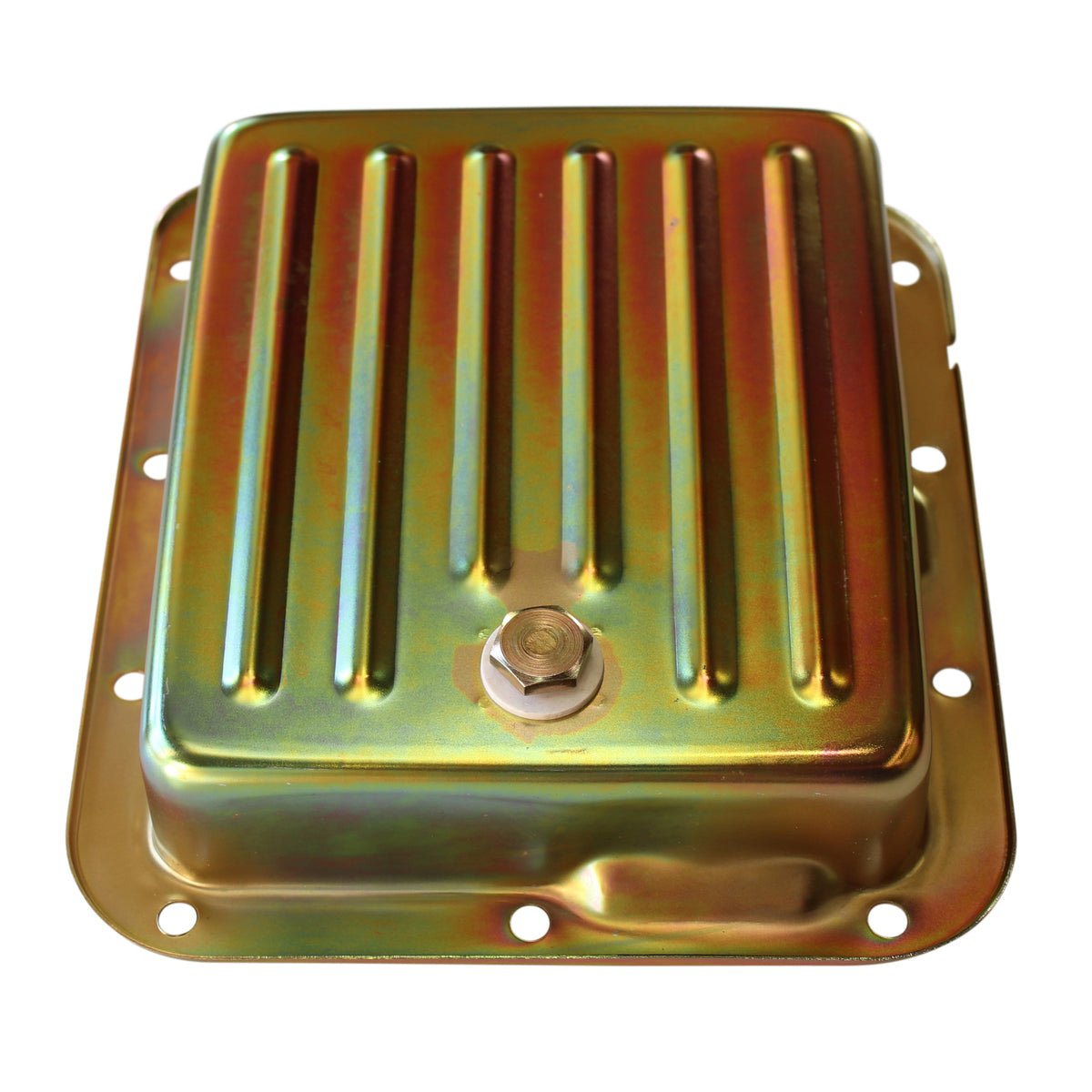TFI Racing Transmission Pan Ford C4 OEM 2-3/8" Depth Zinc Steel Finned Case Fill