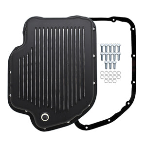 TFI Racing Transmission Pan GM Turbo 400 Depth 2-1/4" Extra Deep Fins +Hardware