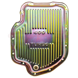 TFI Racing Transmission Pan GM Turbo 400 OEM Finned 2" Depth with Drain Plug