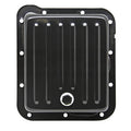 TFI Racing Transmission Pan Ford C4 Deep 4" Depth Black Steel Finned Case Fill