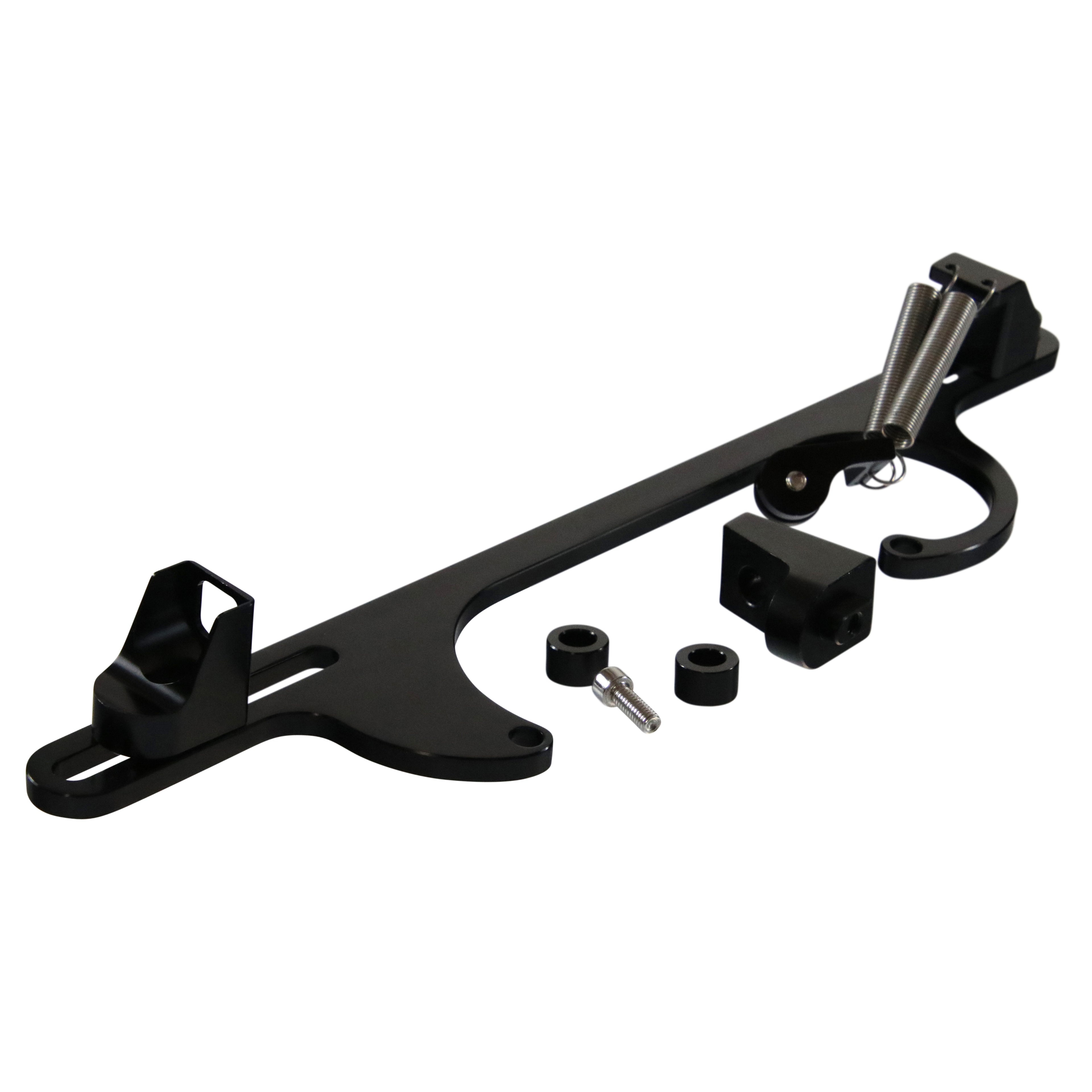 TFI Racing Throttle Cable Bracket Holley 4150/4160 Billet Aluminium Black