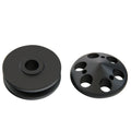TFI Racing Pulley Alternator Single Groove + Nose Cover Black Alloy SB Chev