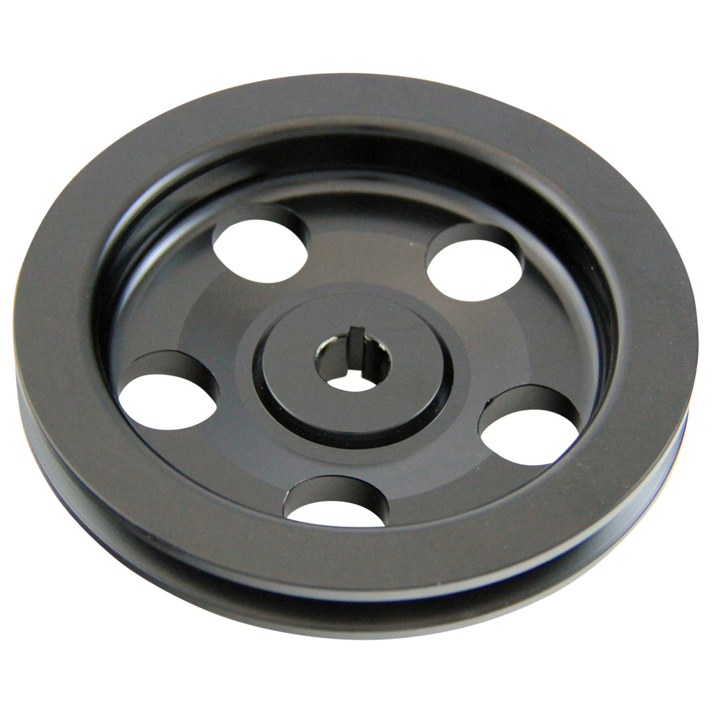 TFI Racing Pulley GM Power Steering Single Groove Alloy 5/8" Shaft 5-3/4" Diam